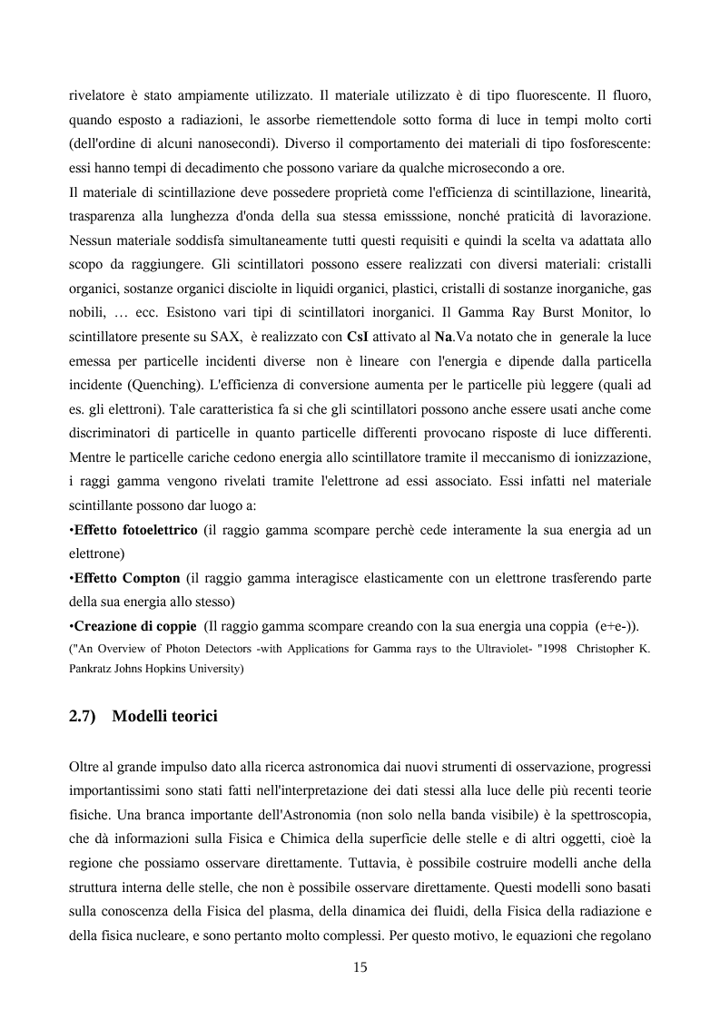 Anteprima della tesi: Ricerca automatica di eventi transienti e problemi di archiviazione ed analisi dei dati del satellite per astronomia X BeppoSAX, Pagina 10