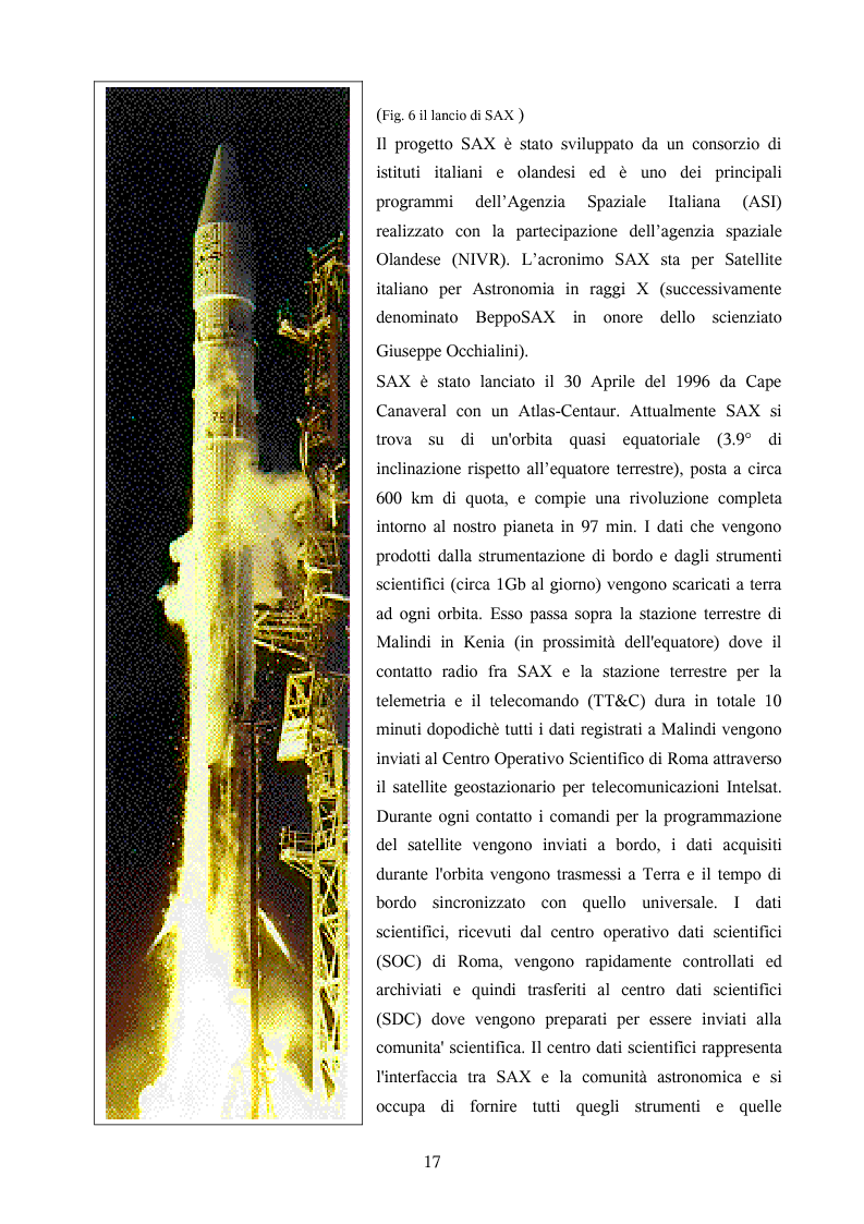 Anteprima della tesi: Ricerca automatica di eventi transienti e problemi di archiviazione ed analisi dei dati del satellite per astronomia X BeppoSAX, Pagina 12