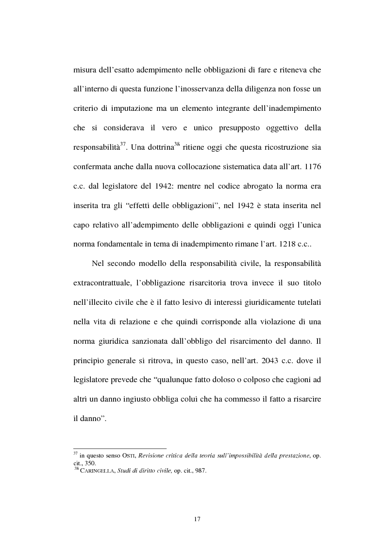 Anteprima della tesi: Gli obblighi di protezione e la teoria del contatto sociale, Pagina 14