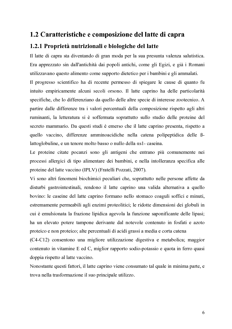 Anteprima della tesi: Caratterizzazione enzimatica ed elettroforetica del latte di capra Garganica, Pagina 3