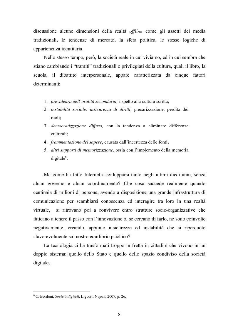 Anteprima della tesi: Per una critica della società digitale - Approfondimenti e caratteri di una discussione in corso, Pagina 4
