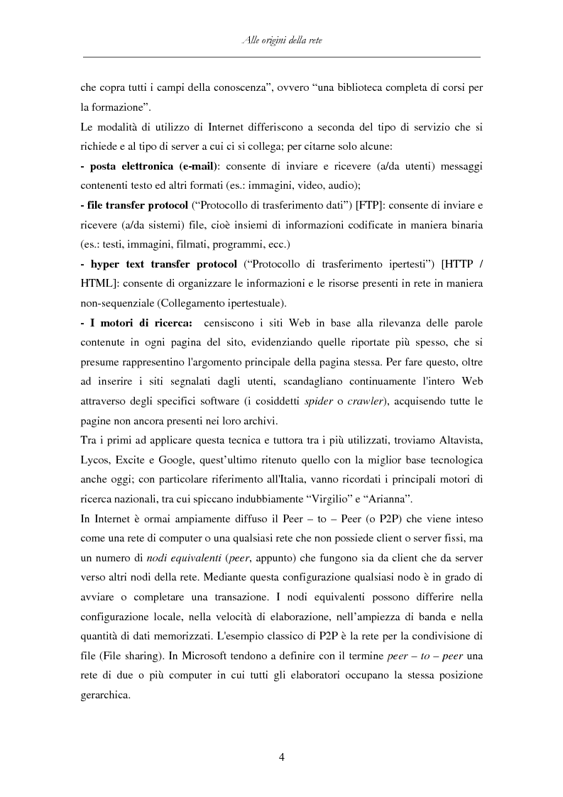 Anteprima della tesi: Detenzione di materiale pedopornografico (art. 600-quater C.P.) e Internet. Legislazione, casistica e questioni giurispudenziali., Pagina 4