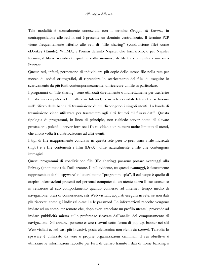 Anteprima della tesi: Detenzione di materiale pedopornografico (art. 600-quater C.P.) e Internet. Legislazione, casistica e questioni giurispudenziali., Pagina 5