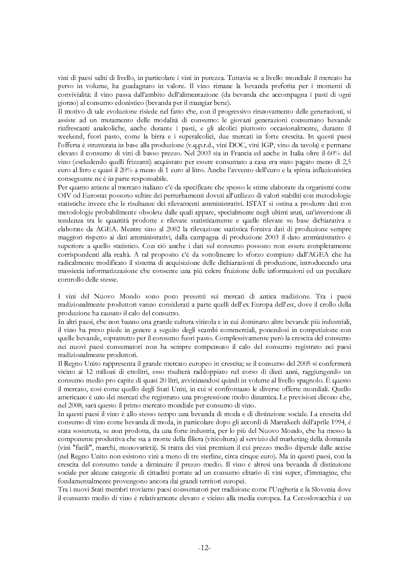 Anteprima della tesi: L'economia del settore vitivinicolo in Europa ed in Italia - Illustrazione dei percorsi economici per una riforma del settore, Pagina 8