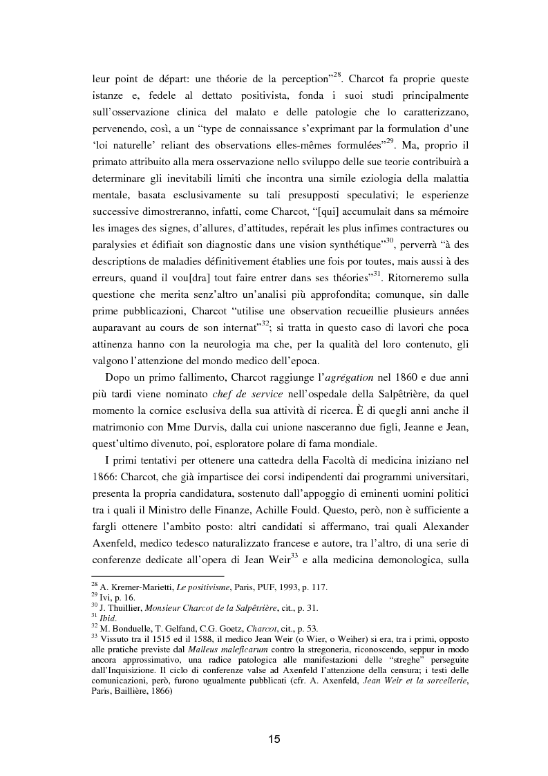 Anteprima della tesi: L'isteria nel romanzo francese "fin de siècle": Charcot e la sua dottrina in Claretie e Bonnetain, Pagina 12