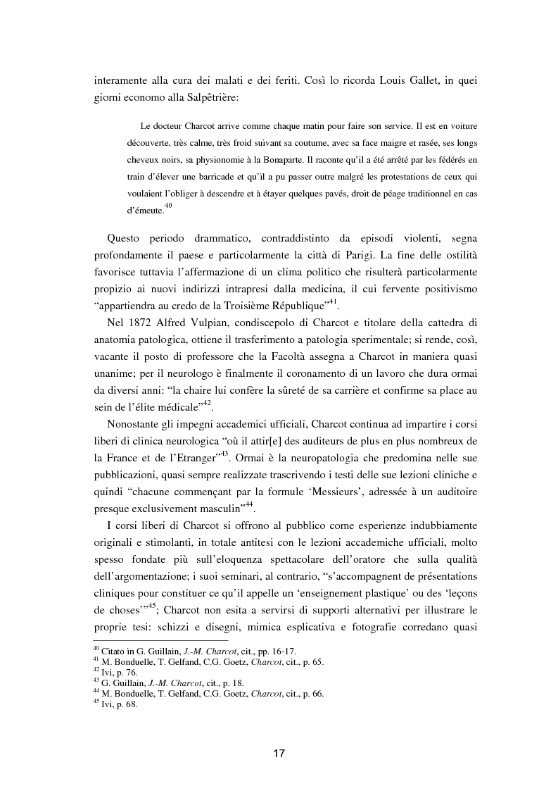 Anteprima della tesi: L'isteria nel romanzo francese "fin de siècle": Charcot e la sua dottrina in Claretie e Bonnetain, Pagina 14