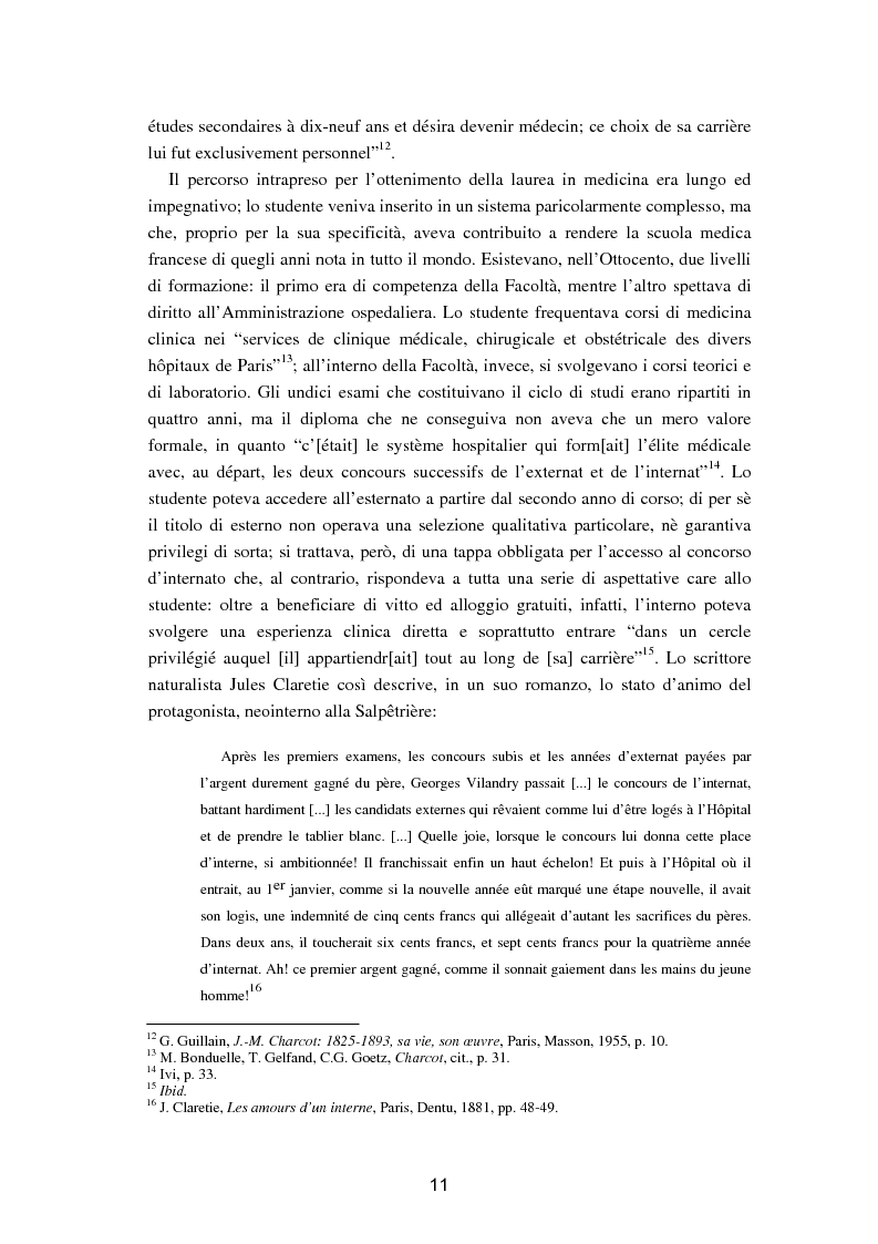 Anteprima della tesi: L'isteria nel romanzo francese "fin de siècle": Charcot e la sua dottrina in Claretie e Bonnetain, Pagina 8
