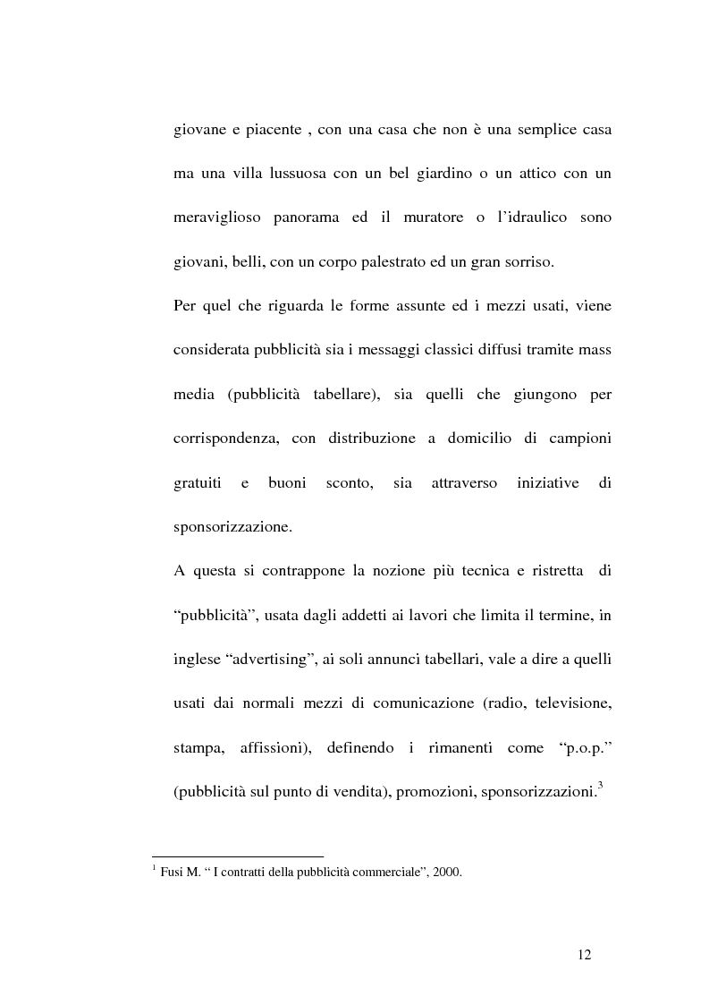 Anteprima della tesi: Concorrenza sleale e pubblicità, Pagina 12
