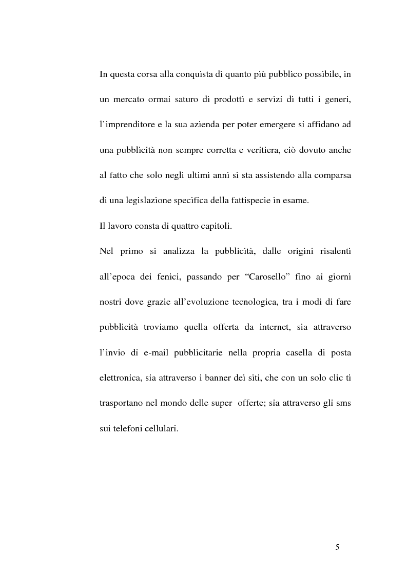 Anteprima della tesi: Concorrenza sleale e pubblicità, Pagina 5