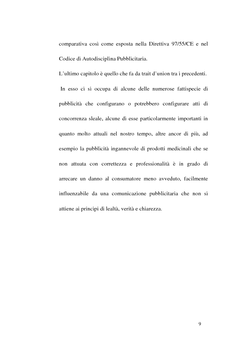 Anteprima della tesi: Concorrenza sleale e pubblicità, Pagina 9