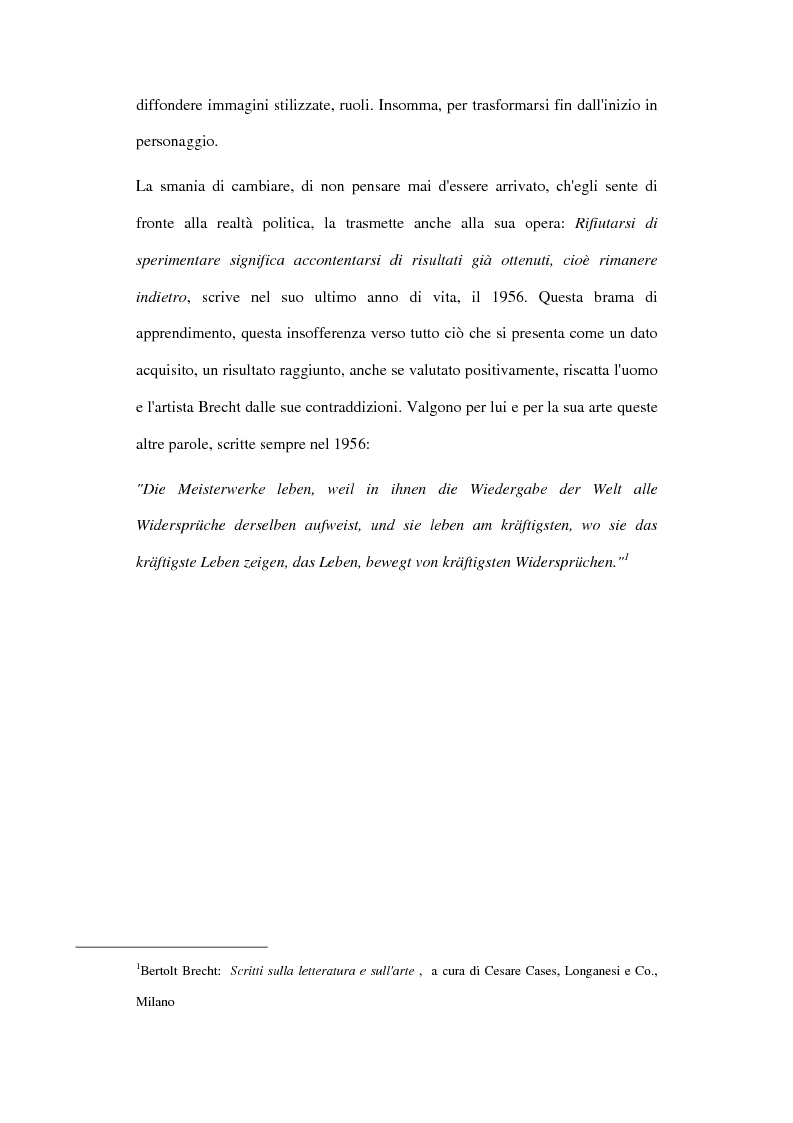 Anteprima della tesi: Der gute Mensch von Sezuan e il Brecht maturo nel contesto del '900, Pagina 3