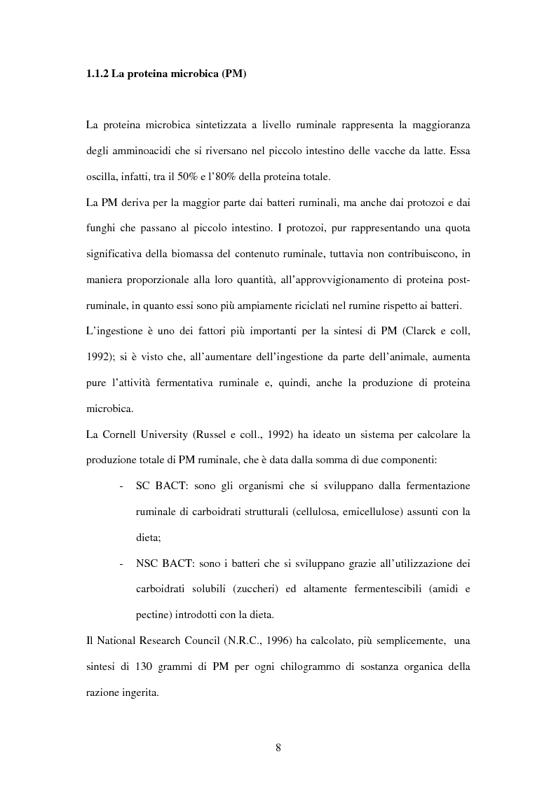Anteprima della tesi: Utilizzo di fonti proteiche alternative alla soia nell'alimentazione biologica della vacca da latte in alpeggio, Pagina 3