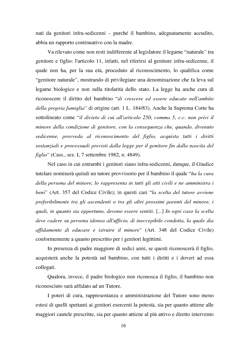 Anteprima della tesi: La maternità in adolescenza: fattori di rischio e di protezione e modelli di intervento, Pagina 11