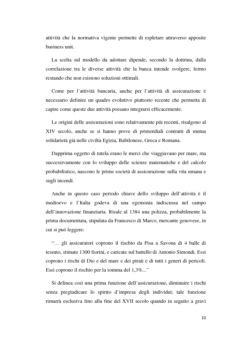 Anteprima della tesi: Integrazione banca-assicurazione: il caso Unipol, Pagina 7