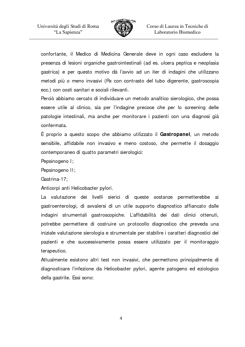 Anteprima della tesi: Gastropanel: un monitoraggio non invasivo della funzionalità della mucosa gastrica, Pagina 2