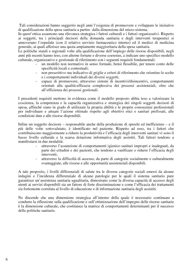 Anteprima della tesi: Il problema del controllo e del contenimento dei consumi e della spesa farmaceutica nel Sistema Sanitario Nazionale, con particolare riferimento alle iniziative della regione Emilia Romagna, Pagina 4