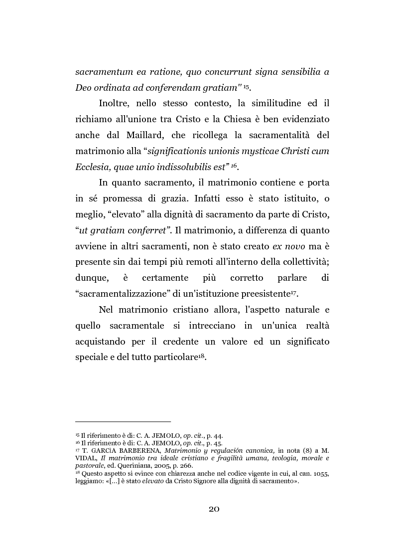 Anteprima della tesi: La separazione dei coniugi manente vinculo, Pagina 14
