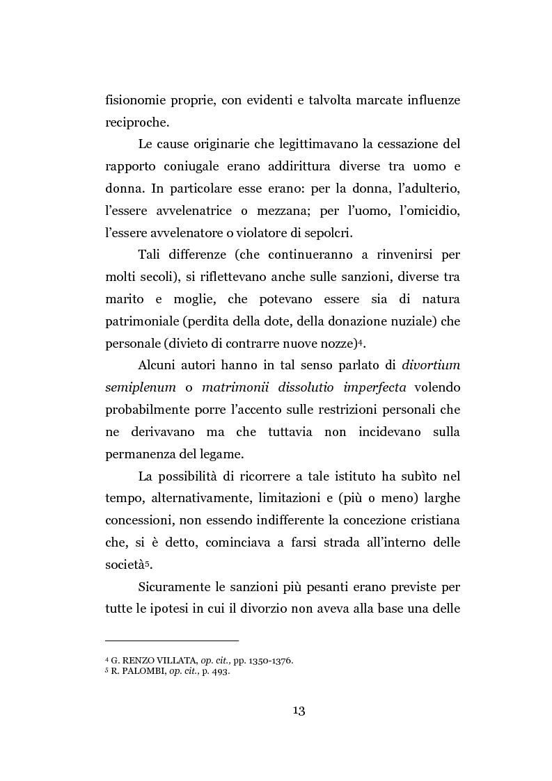 Anteprima della tesi: La separazione dei coniugi manente vinculo, Pagina 7