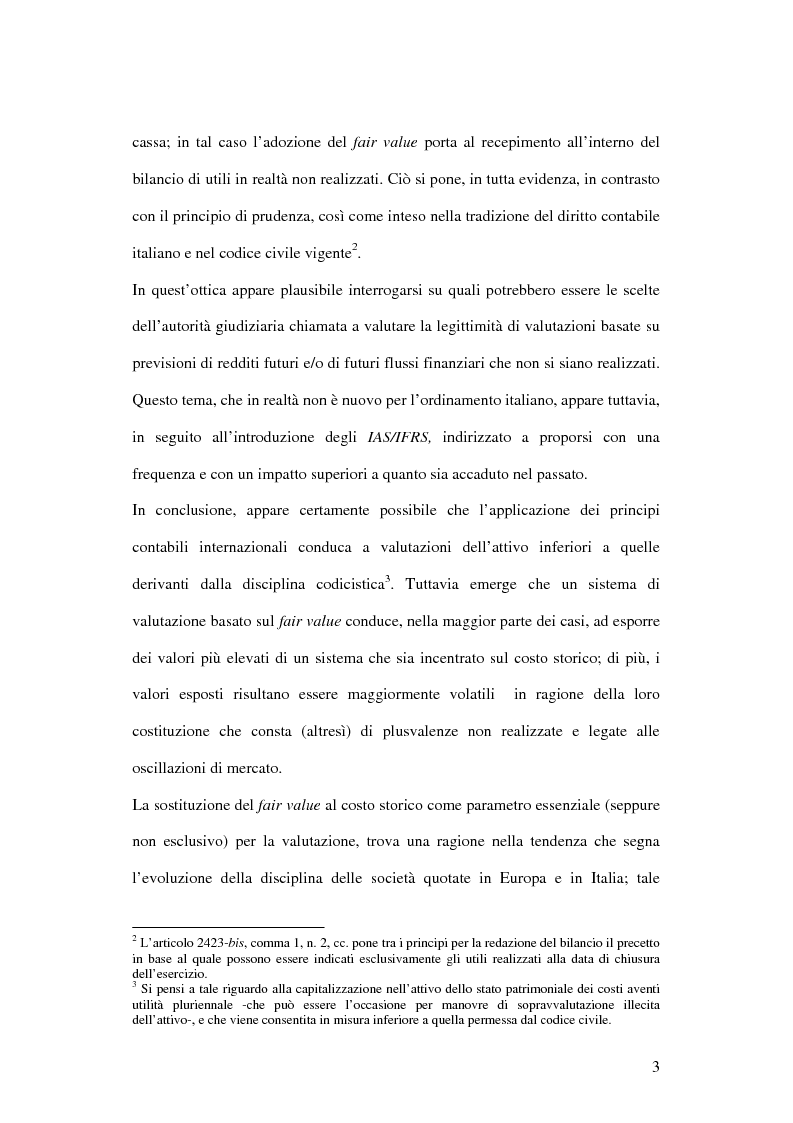 Anteprima della tesi: Profili innovativi e problematiche giuridiche inerenti ai principi contabili internazionali. Il caso degli strumenti finanziari., Pagina 3