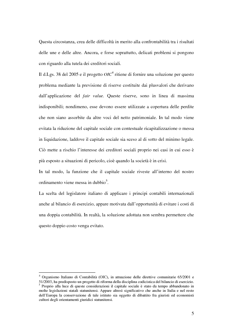 Anteprima della tesi: Profili innovativi e problematiche giuridiche inerenti ai principi contabili internazionali. Il caso degli strumenti finanziari., Pagina 5
