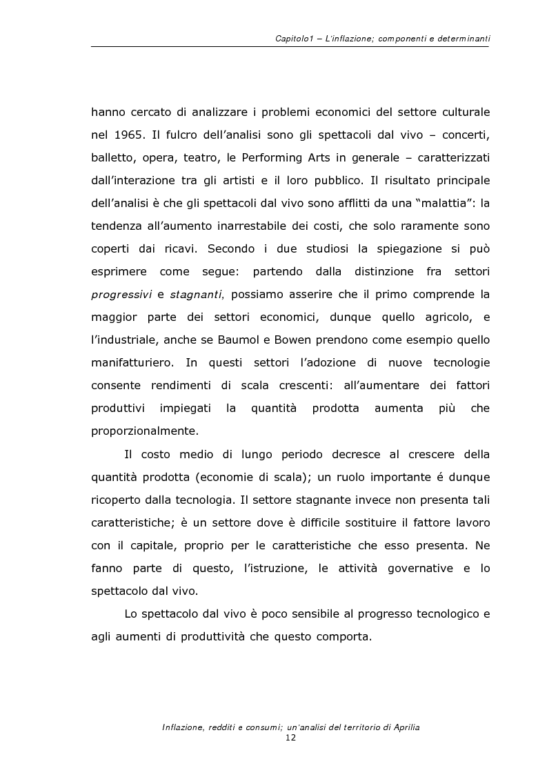 Anteprima della tesi: Inflazione redditi e consumi; un'analisi sul territorio di Aprilia, Pagina 15
