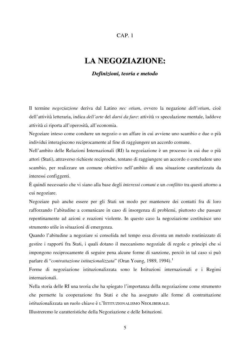Anteprima della tesi: La negoziazione preventiva - Approccio strategico e teoria dei giochi, Pagina 3