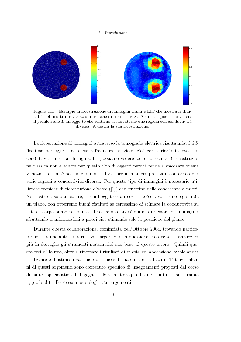 Anteprima della tesi: Analisi e risoluzione numerica di un problema inverso di conduttività elettrica, Pagina 2