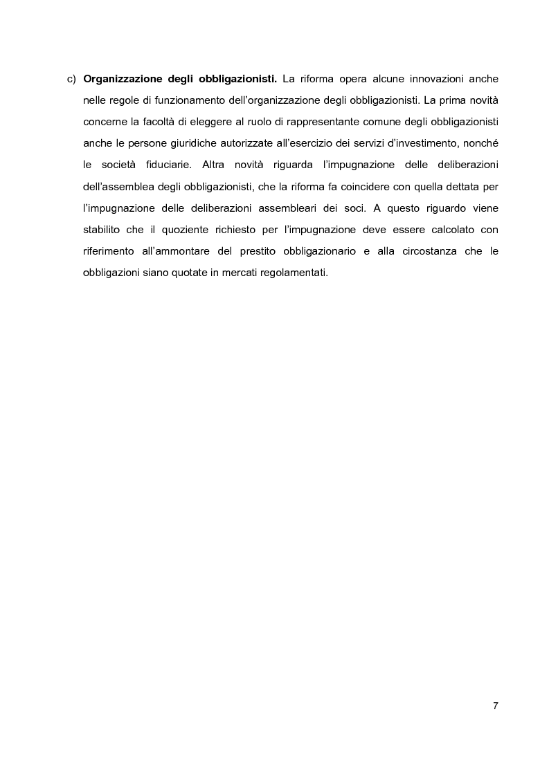 Anteprima della tesi: Prestiti obbligazionari prima e dopo la riforma del diritto commerciale, Pagina 3