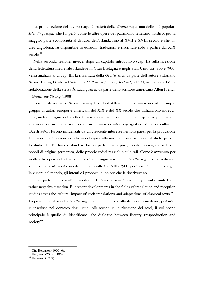 Anteprima della tesi: La ricezione e la rielaborazione delle saghe islandesi tra XIX e XX secolo in Inghilterra e negli Stati Uniti: il caso della Grettis saga, Pagina 3