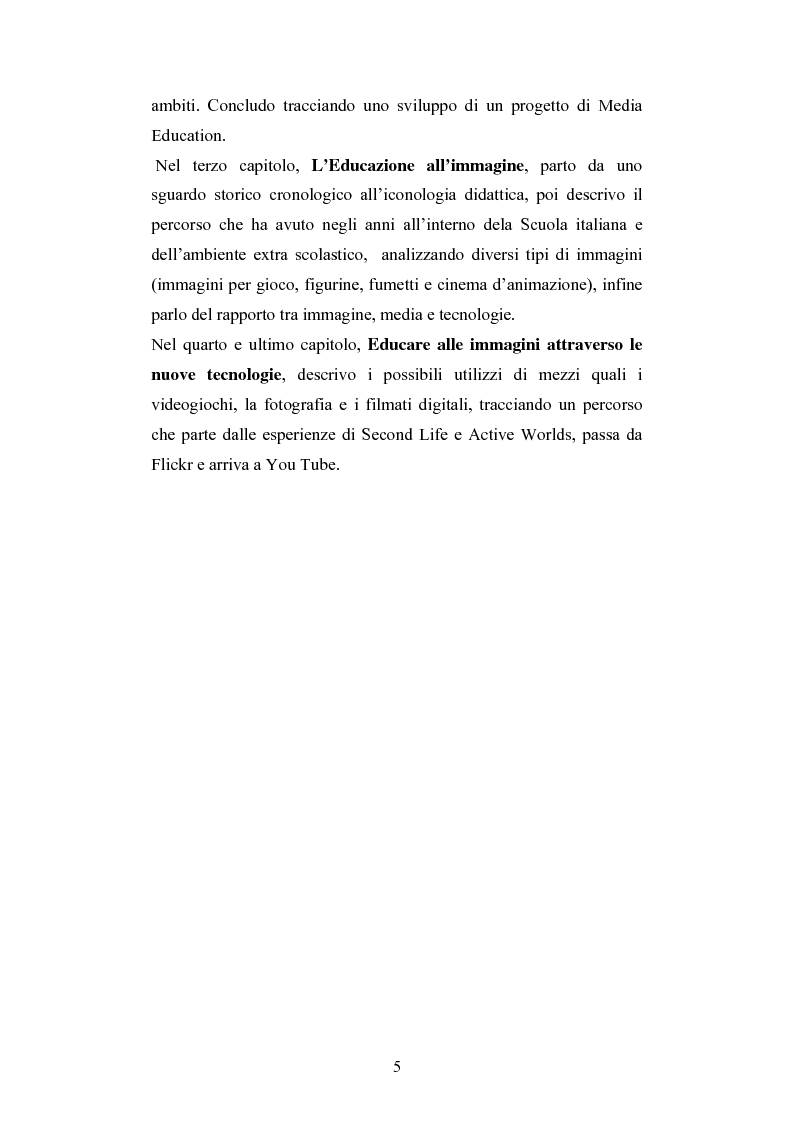 Anteprima della tesi: Nuove tecnologie e immagine: educare nell'era digitale tra You Tube e Second Life, Pagina 3