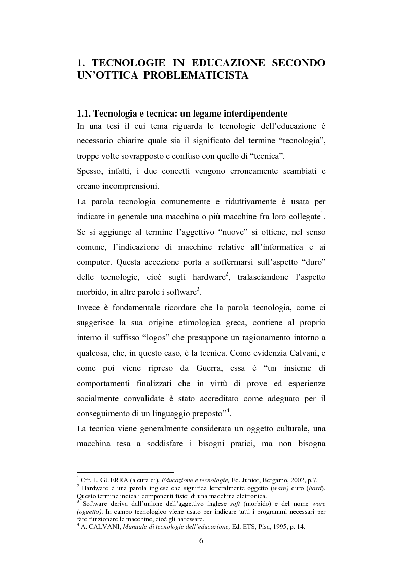 Anteprima della tesi: Nuove tecnologie e immagine: educare nell'era digitale tra You Tube e Second Life, Pagina 4
