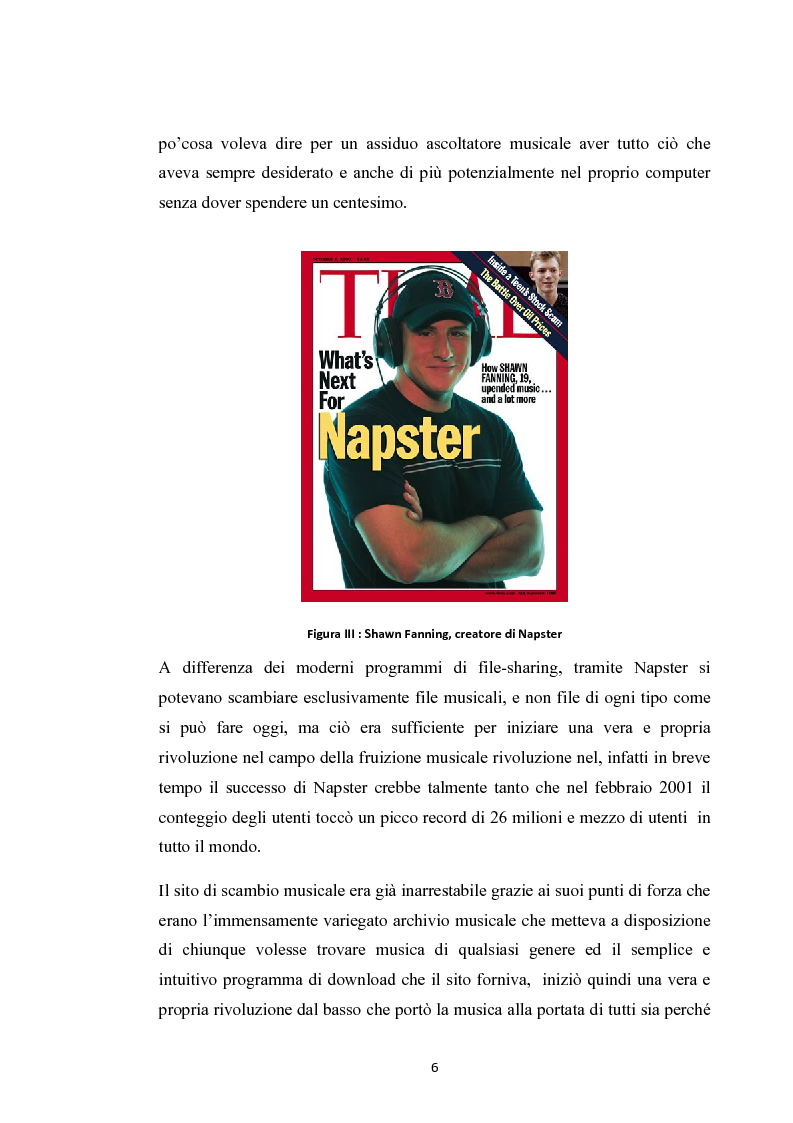 Anteprima della tesi: La social music: la fruizione musicale dal file sharing al social networking, Pagina 4