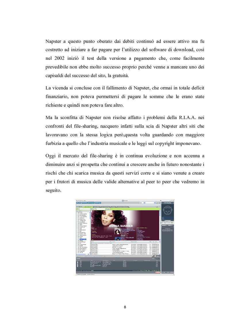 Anteprima della tesi: La social music: la fruizione musicale dal file sharing al social networking, Pagina 6