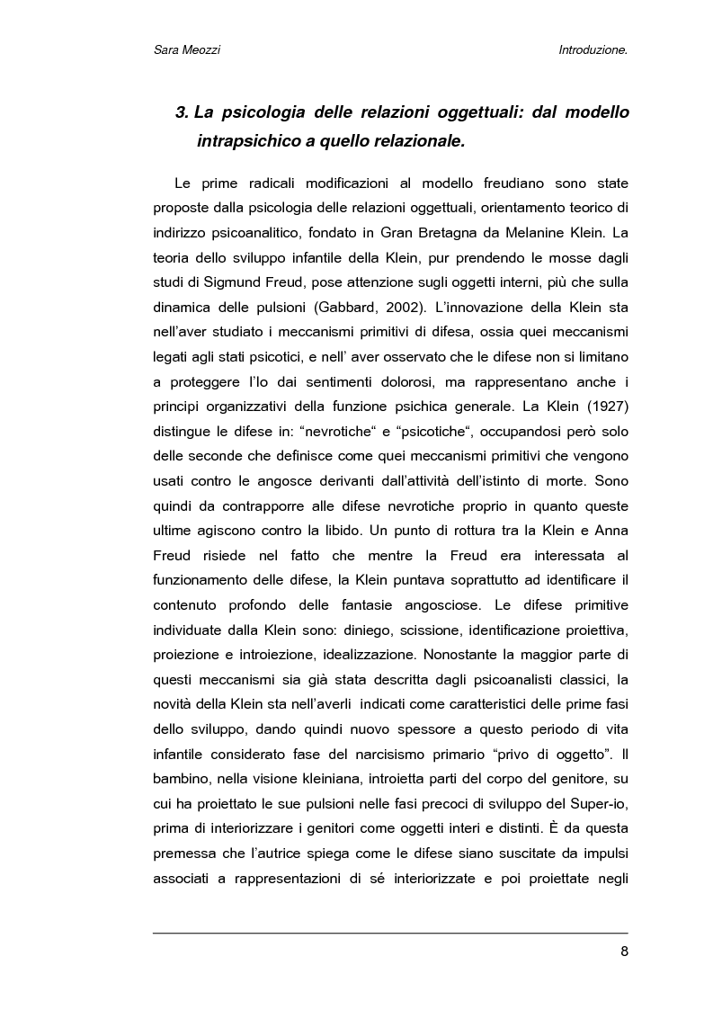 Anteprima della tesi: Meccanismi di difesa e strategie di coping, Pagina 5