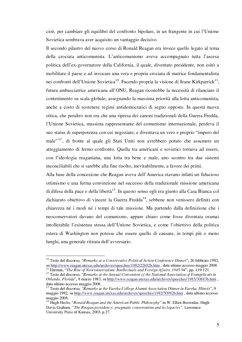 Anteprima della tesi: La Retorica di Reagan: dalla Crisi della Distensione all' ''Impero del male'', Pagina 3