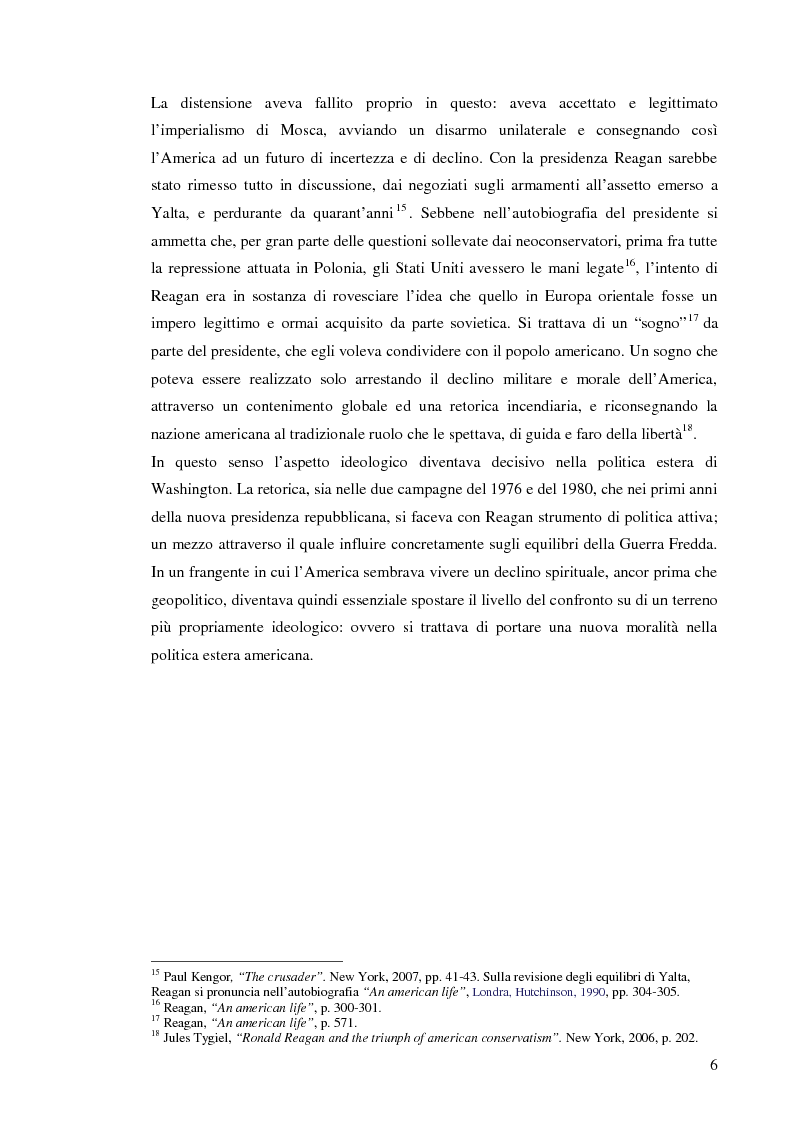 Anteprima della tesi: La Retorica di Reagan: dalla Crisi della Distensione all' ''Impero del male'', Pagina 4