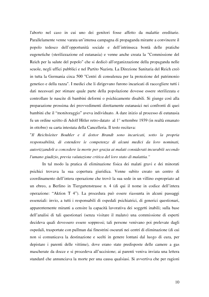 Anteprima della tesi: Riflessioni filosofico-giuridiche sul fenomeno eutanasico in Italia, Pagina 8