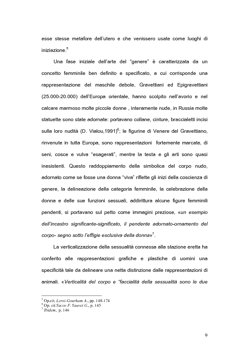 Anteprima della tesi: La femminilità: le prospettive etologiche, antropologiche e psicoanalitiche, Pagina 7
