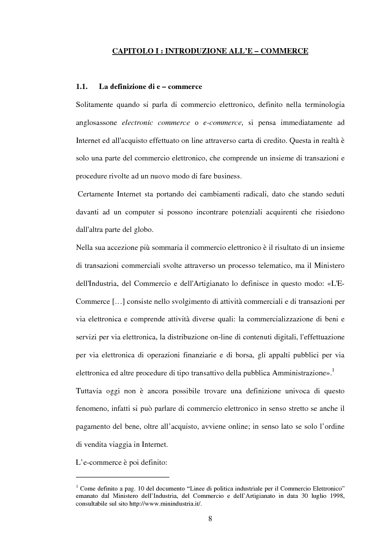Anteprima della tesi: L'economia dell'e-commerce, Pagina 4