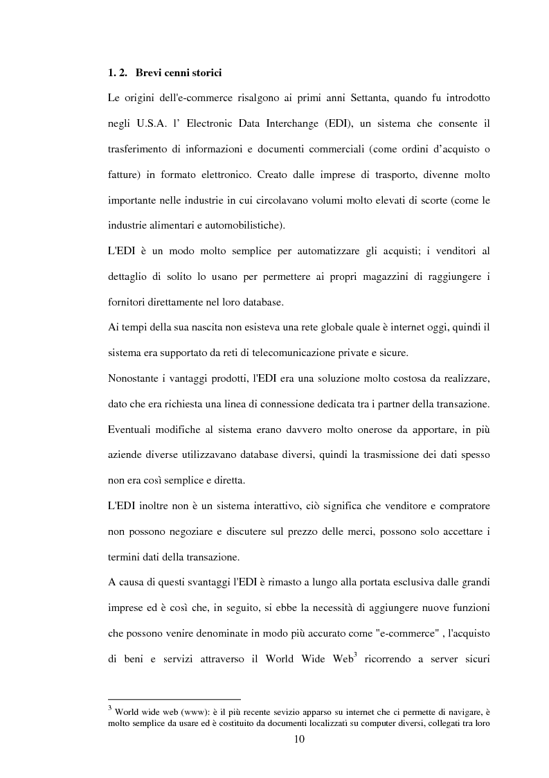 Anteprima della tesi: L'economia dell'e-commerce, Pagina 6