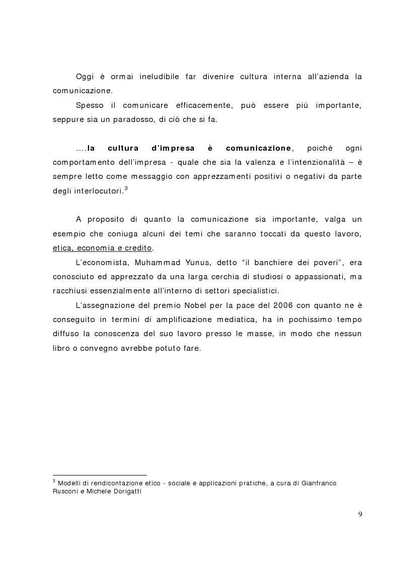 Anteprima della tesi: Il bilancio sociale nelle banche di credito cooperativo, il caso della Cassa Rurale di Fiemme, Pagina 4