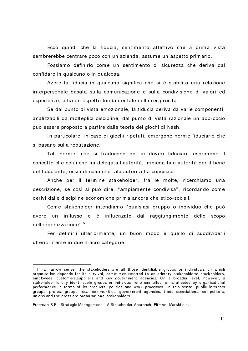 Anteprima della tesi: Il bilancio sociale nelle banche di credito cooperativo, il caso della Cassa Rurale di Fiemme, Pagina 6