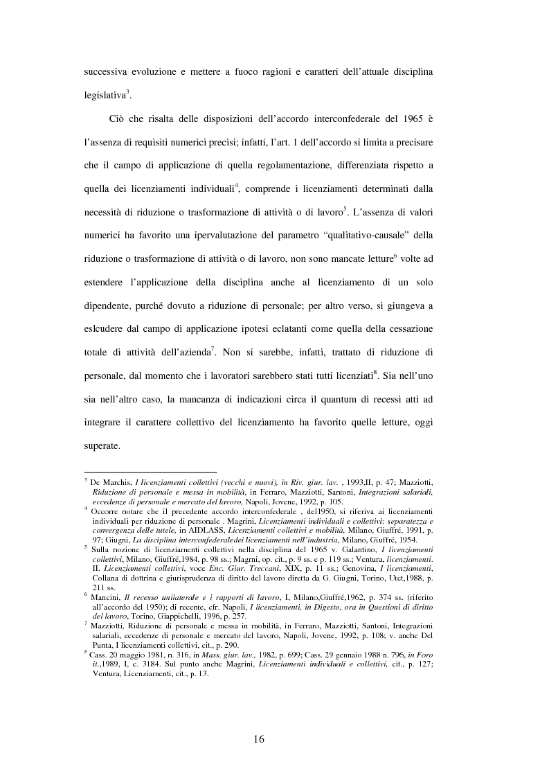 Anteprima della tesi: Licenziamenti collettivi e criteri di scelta, Pagina 4