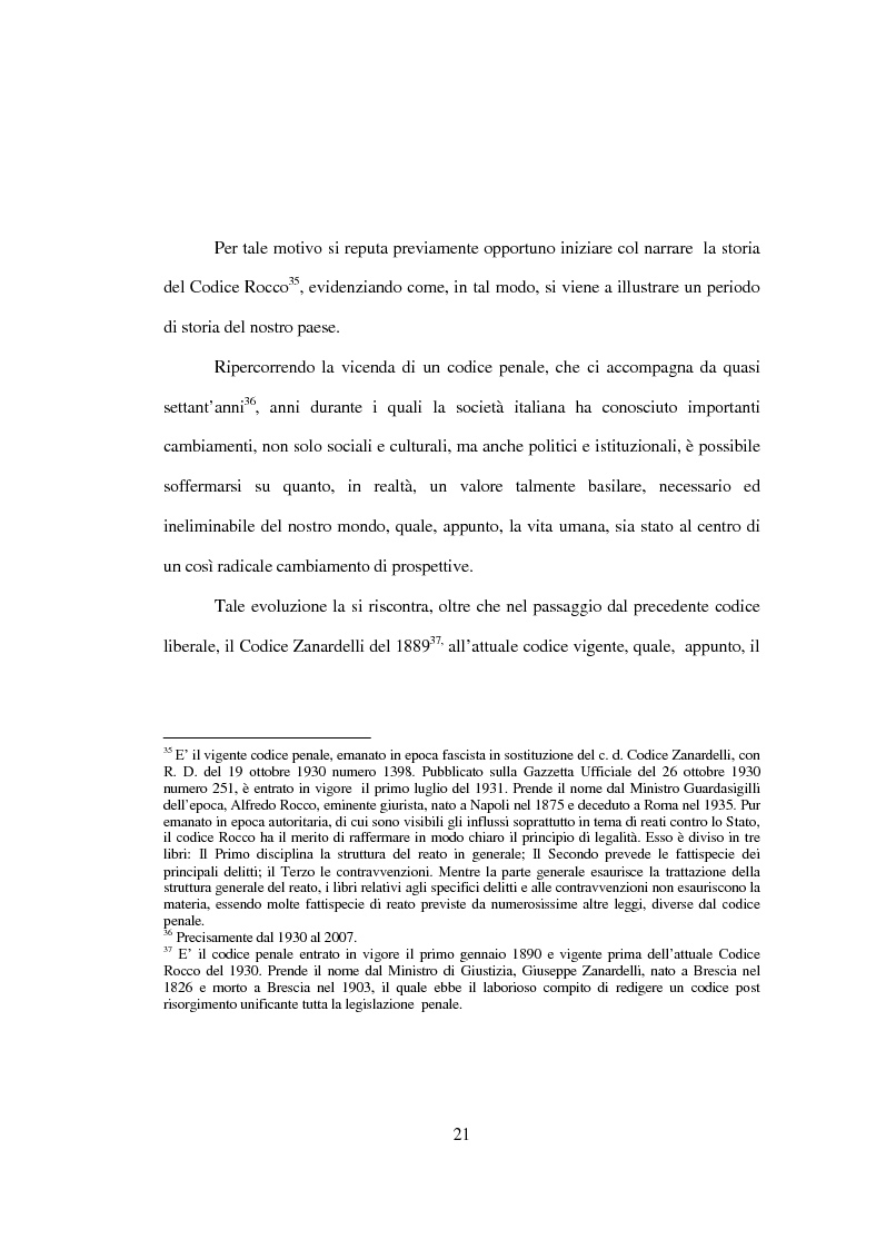 Anteprima della tesi: La tutela penale della vita umana, Pagina 15