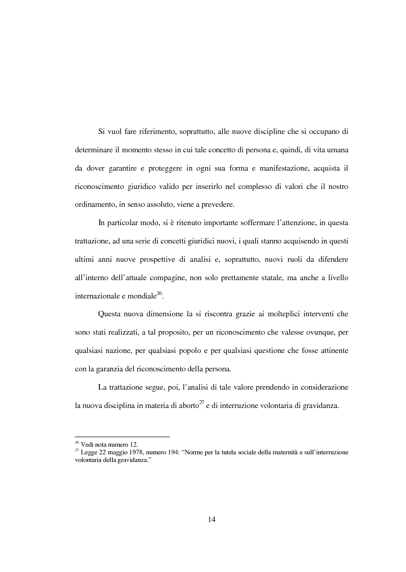 Anteprima della tesi: La tutela penale della vita umana, Pagina 8