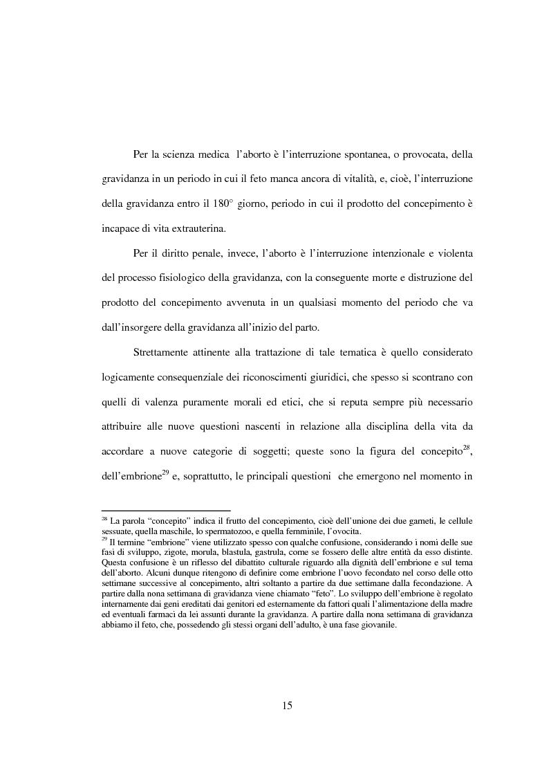 Anteprima della tesi: La tutela penale della vita umana, Pagina 9
