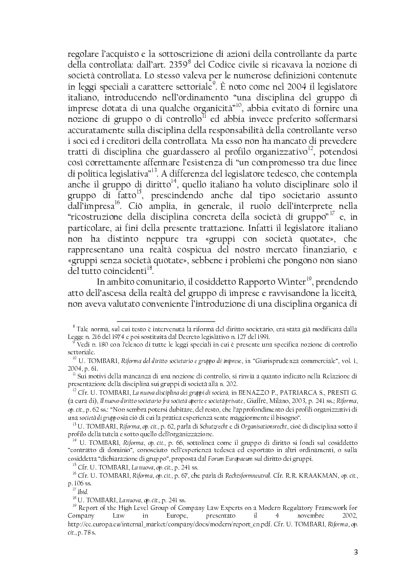 Anteprima della tesi: La società controllata e la quotazione, Pagina 3