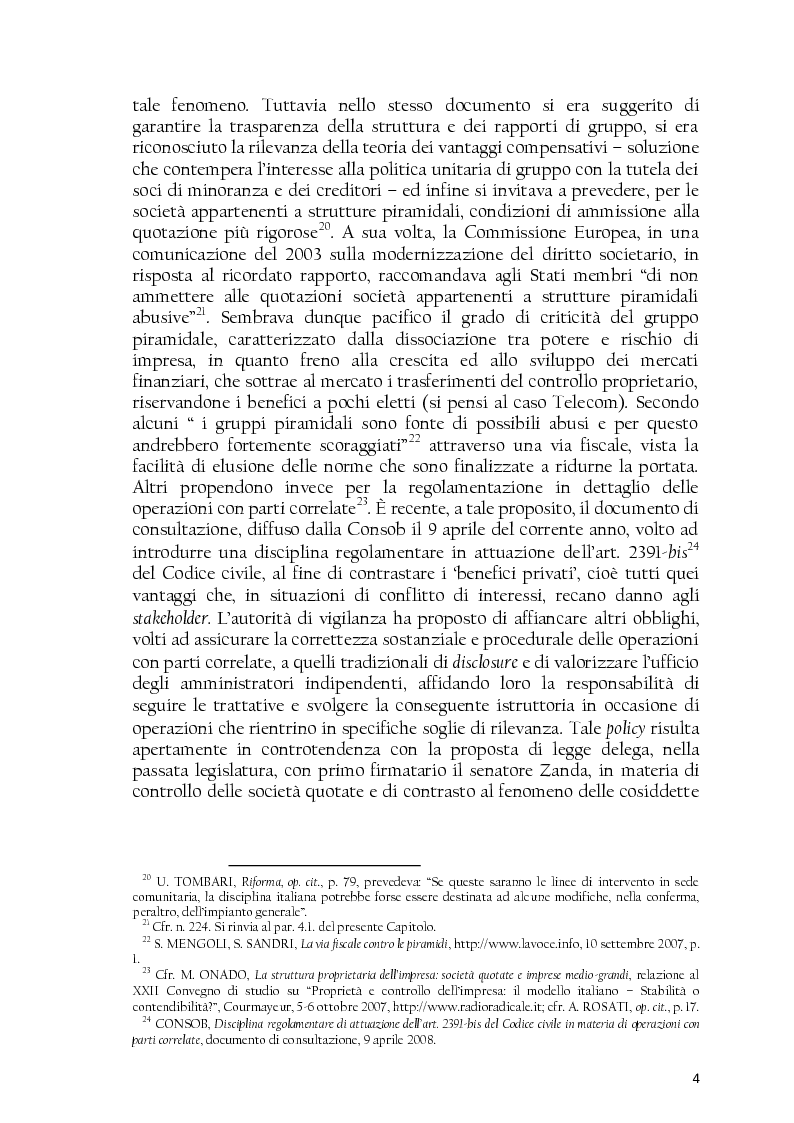 Anteprima della tesi: La società controllata e la quotazione, Pagina 4