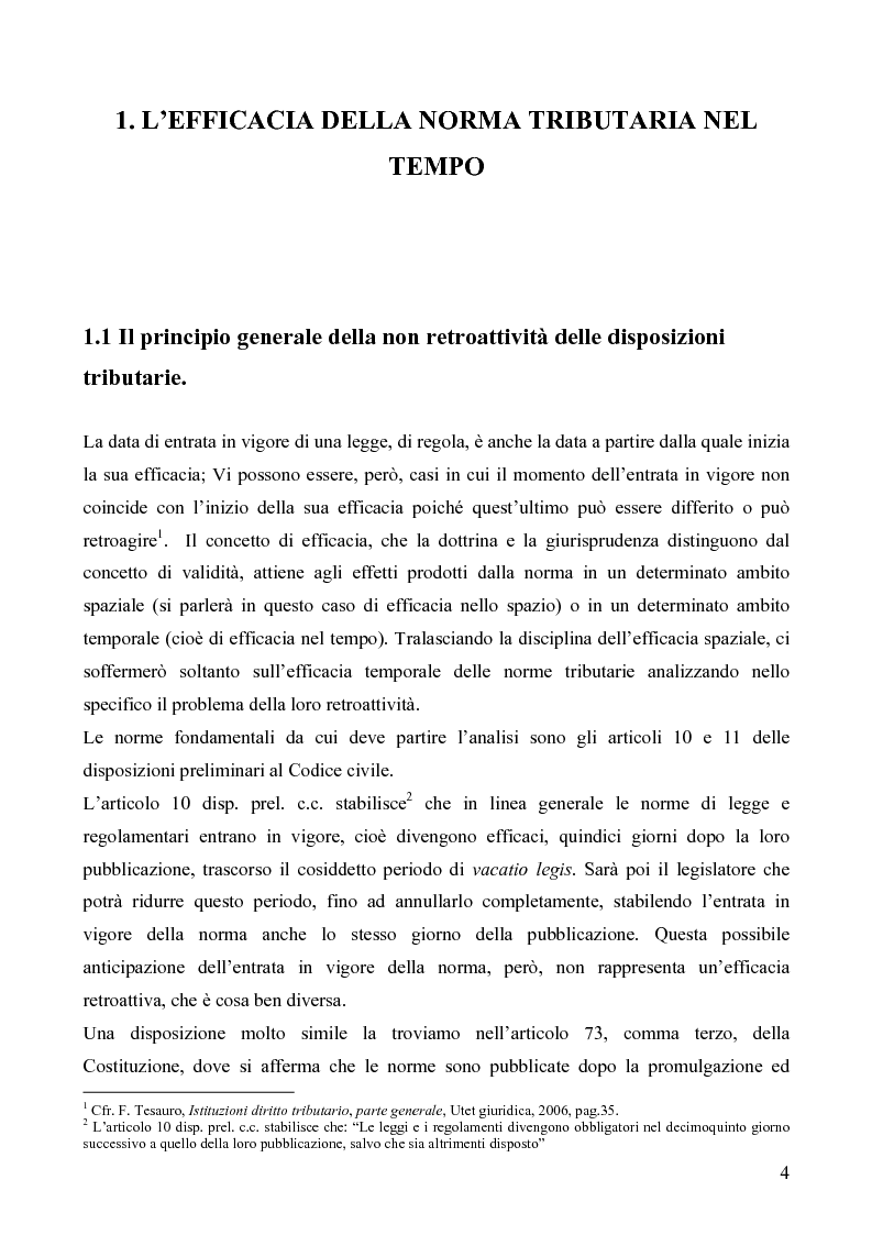 Anteprima della tesi: Il redditometro: questioni inerenti all'applicazione retroattiva, Pagina 2