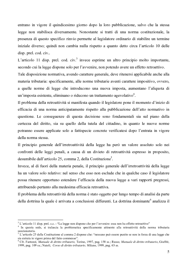 Anteprima della tesi: Il redditometro: questioni inerenti all'applicazione retroattiva, Pagina 3